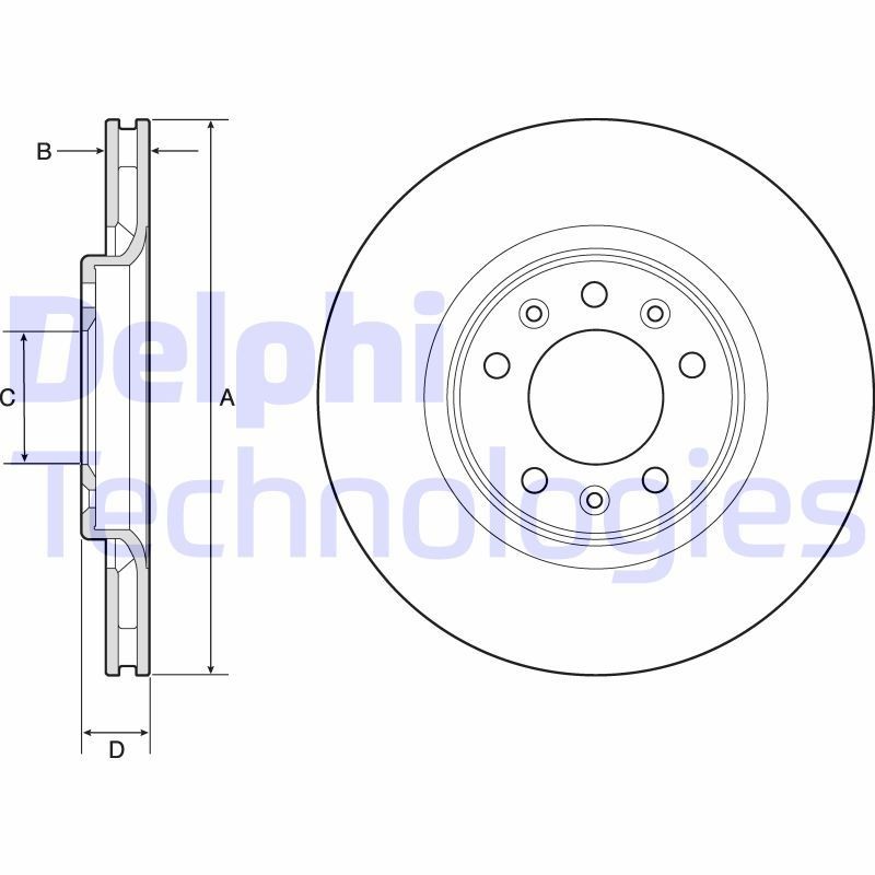 Original DELPHI Wheel bearing kit BK1468 for SEAT INCA