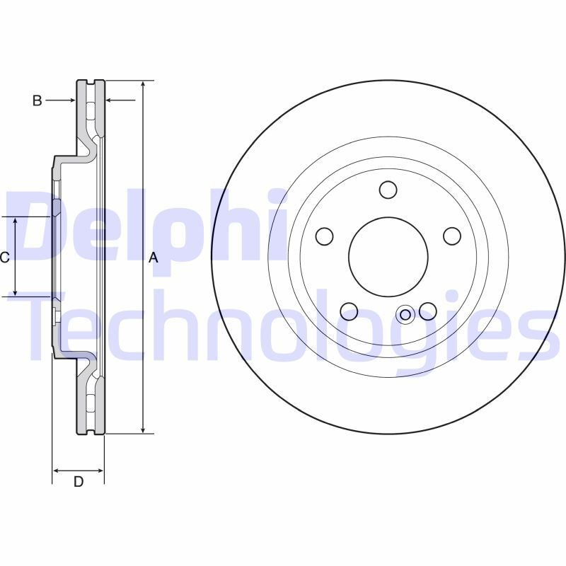 Original DELPHI Wheel bearing kit BK1514 for AUDI A5
