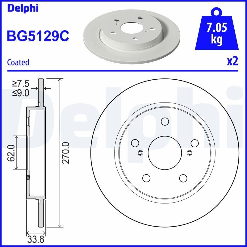 DELPHI BK229 Wheel bearing kit 171498625C