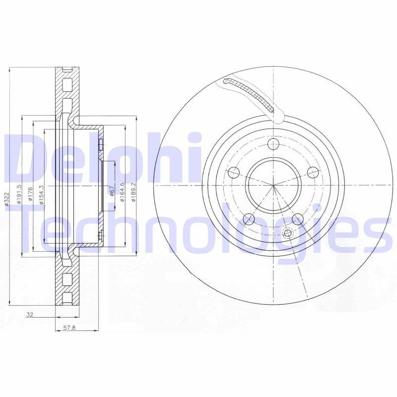 BK664 DELPHI Wheel hub assembly buy cheap