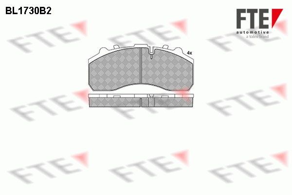 FTE BL1730B2 Bremsbeläge für IVECO EuroStar LKW in Original Qualität