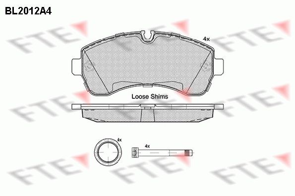 Great value for money - FTE Brake pad set BL2012A4