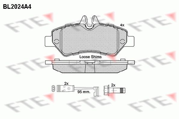 Great value for money - FTE Brake pad set BL2024A4