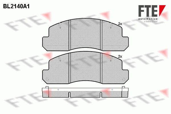 23306 FTE Height: 63,3mm, Width: 166,4mm, Thickness: 18mm Brake pads BL2140A1 buy
