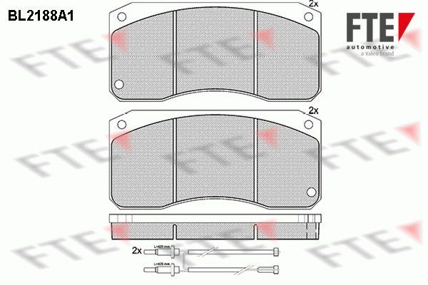 FTE BL2188A1 Bremsbeläge für RENAULT TRUCKS R LKW in Original Qualität