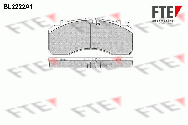 FTE BL2222A1 Bremsbeläge für ERF ECL LKW in Original Qualität