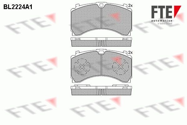 FTE BL2224A1 Bremsbeläge für MERCEDES-BENZ AROCS LKW in Original Qualität
