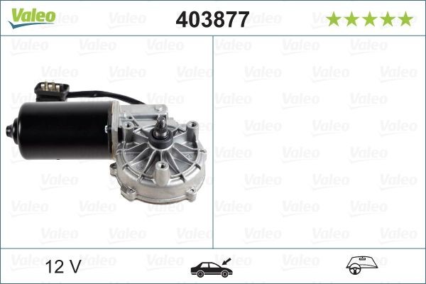VALEO ORIGINAL PART 12V, Front, for left-hand drive vehicles Windscreen wiper motor 403877 buy
