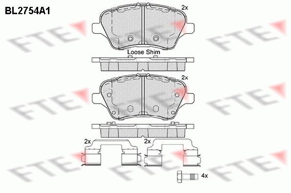 Great value for money - FTE Brake pad set BL2754A1