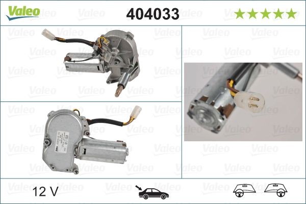 Wiper motor VALEO 404033 - Windscreen cleaning system spare parts order