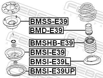 Protection amortisseur | FEBEST BMSHB-E39 pour BMW Série 5