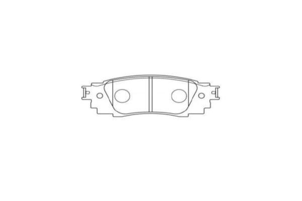 KAVO PARTS Width: 121mm, Thickness: 15mm Brake pads BP-9160 buy