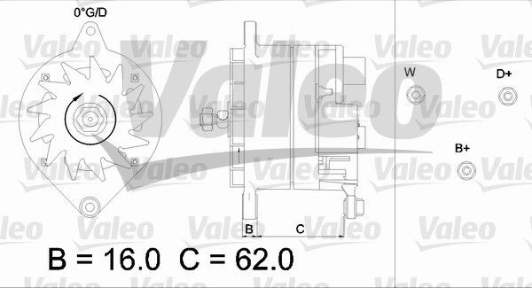 436416 VALEO Lichtmaschine für IVECO online bestellen