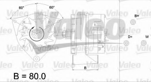 VALEO 436424 Lichtmaschine für MAN F 90 Unterflur LKW in Original Qualität