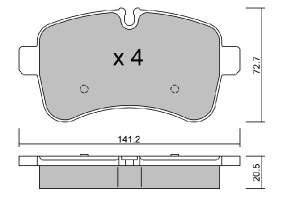 AISIN Disc pads rear and front IVECO Daily 6 Kasten / Kombi new BPIV-2001