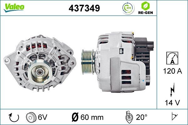 VALEO 437349 FIAT DUCATO 2017 Generator