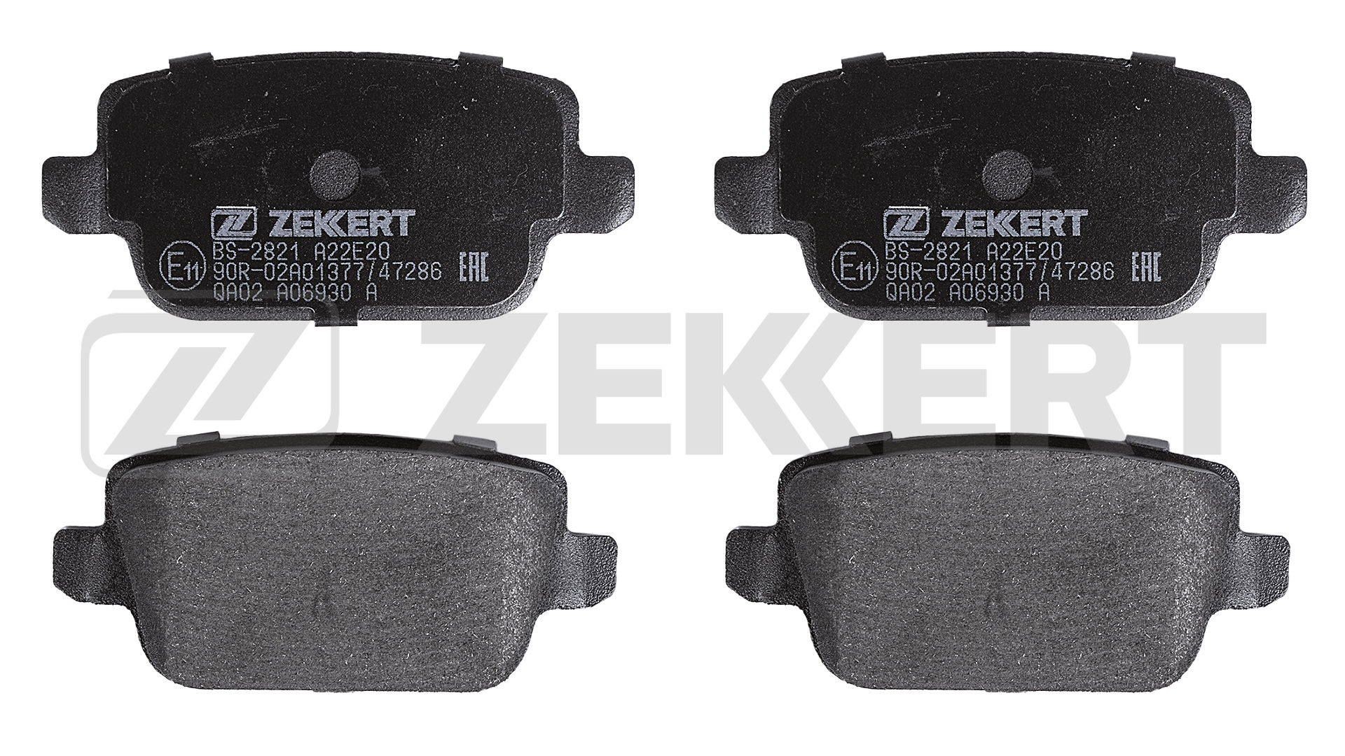 ZEKKERT Rear Axle, not prepared for wear indicator Width: 43,3mm, Thickness: 14,8mm Brake pads BS-2821 buy