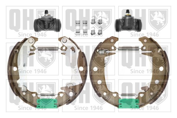 QUINTON HAZELL 228 x 40 mm, with mounting manual, with wheel brake cylinder, with automatic adjustment Width: 40mm Brake Shoes BS546K3 buy