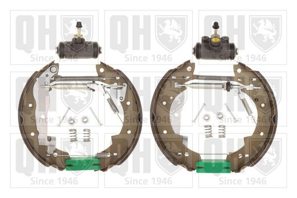 QUINTON HAZELL BS845K1 BMW Brake set, drum brakes in original quality