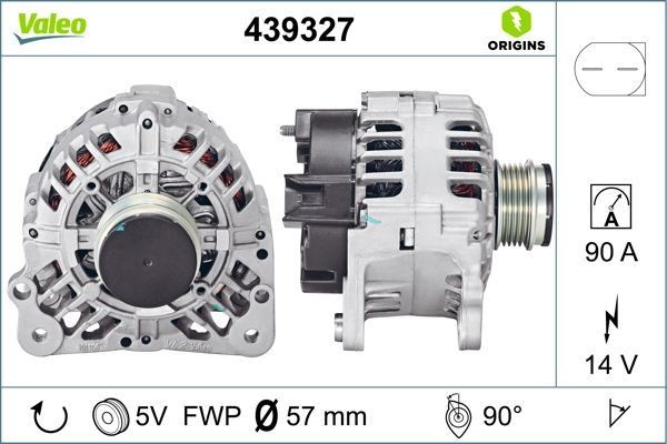 SG9B042 VALEO NEW ORIGINAL PART 439327 Alternator Freewheel Clutch 28903029A