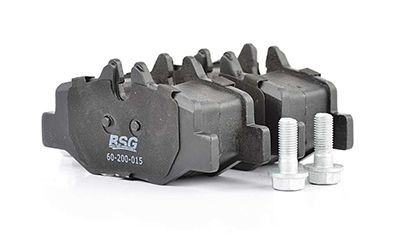 60200015 BSG Rear Axle, Low-Metallic, with anti-squeak plate, with mounting manual Height: 50mm, Width: 102mm, Thickness: 18mm Brake pads BSG 60-200-015 buy