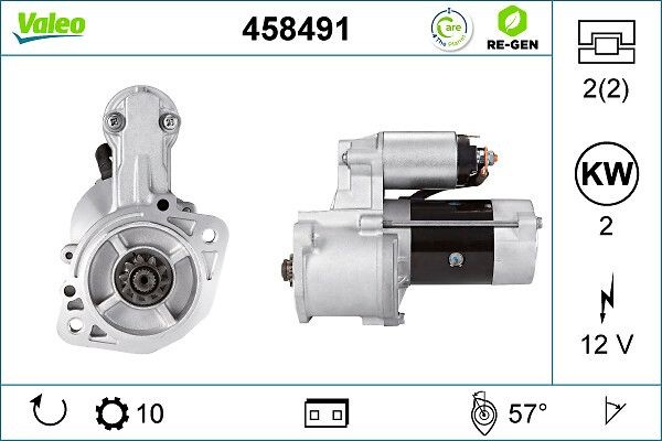 VALEO 458491 Starter motor MITSUBISHI experience and price
