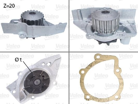Fiat 126 Engine cooling system parts - Water pump VALEO 506029