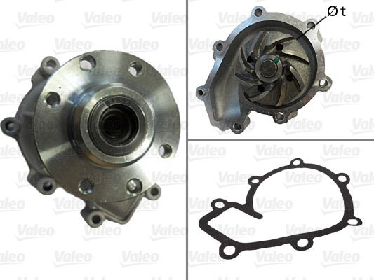 VALEO without belt pulley, with gaskets/seals, without lid Water pumps 506060 buy