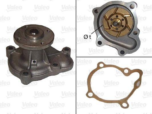VALEO without belt pulley, without lid Water pumps 506085 buy