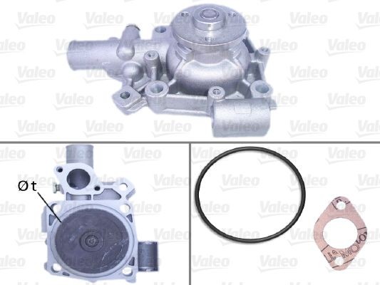 506106 VALEO Water pumps ALFA ROMEO without belt pulley, with gaskets/seals, with lid