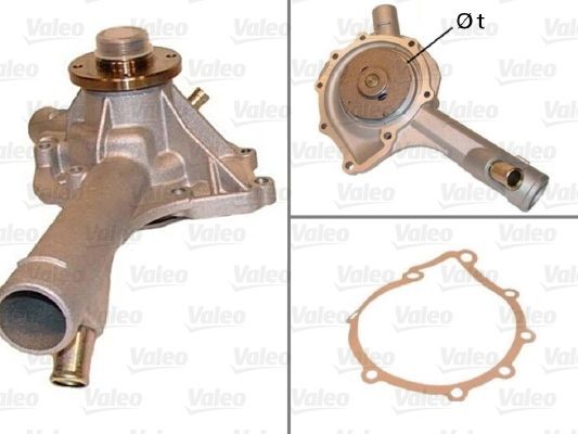 VALEO without belt pulley, with gaskets/seals, without lid Water pumps 506306 buy