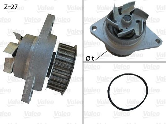Great value for money - VALEO Water pump 506385