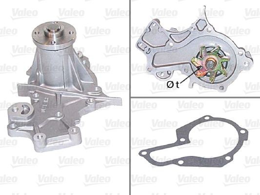 VALEO without belt pulley, with gaskets/seals, without lid Water pumps 506614 buy