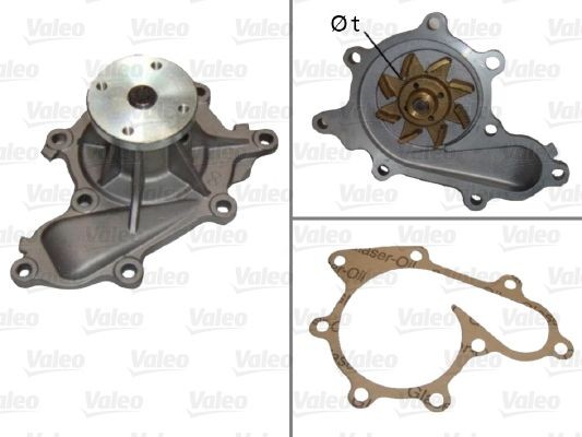 VALEO without belt pulley, with gaskets/seals, without lid Water pumps 506702 buy