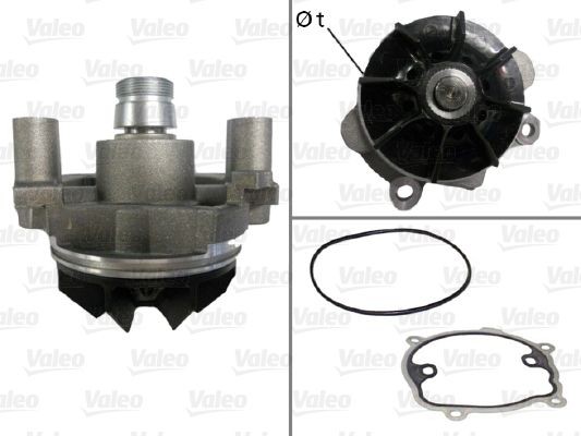 VALEO without belt pulley, with gaskets/seals, without lid Water pumps 506709 buy