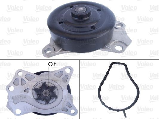 506852 VALEO Water pumps PEUGEOT with gaskets/seals, without lid