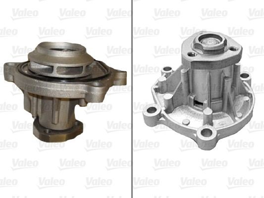 VALEO 506855 Water pump without belt pulley, with gaskets/seals, without lid