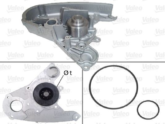 VALEO with belt pulley, with gaskets/seals, without lid Water pumps 506864 buy