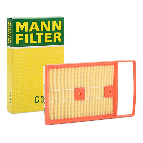 MANN-FILTER 47mm, 206mm, 350mm, Filter Insert Length: 350mm, Width: 206mm, Height: 47mm Engine air filter C 35 011 buy