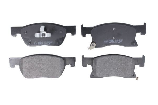 ABE C1X045ABE Brake pad set Front Axle, with acoustic wear warning, with accessories