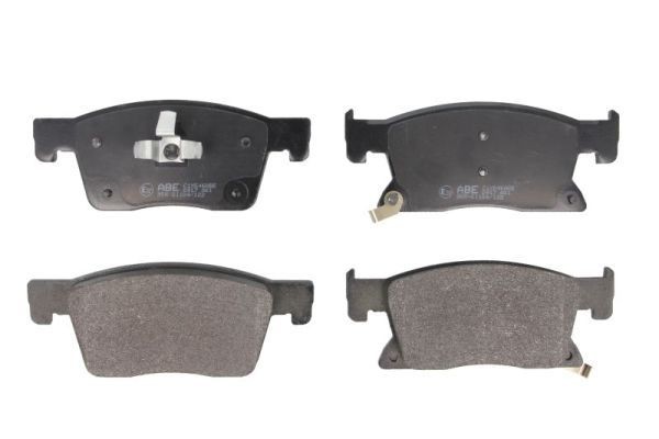 ABE C1X046ABE Brake pad set Front Axle, with acoustic wear warning, with accessories