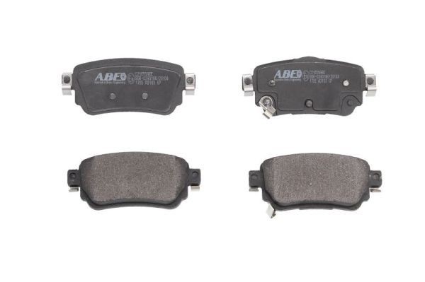 ABE C21055ABE Brake pad set Rear Axle, with acoustic wear warning
