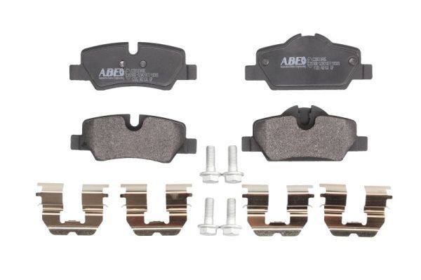 ABE C2B033ABE Brake pad set Rear Axle, prepared for wear indicator, with brake caliper screws