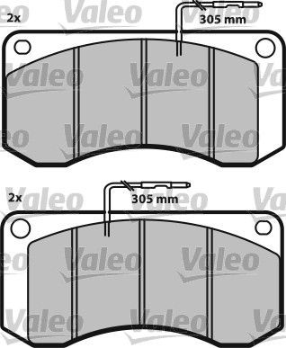 VALEO Brake pad kit 541600