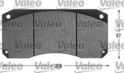 VALEO 541605 Bremsbeläge für RENAULT TRUCKS Major LKW in Original Qualität