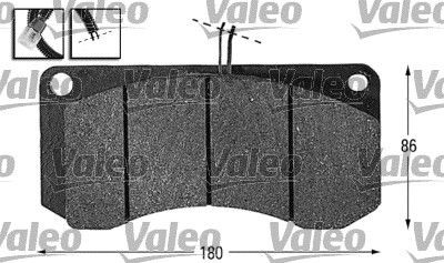 VALEO Brake pad kit 541647