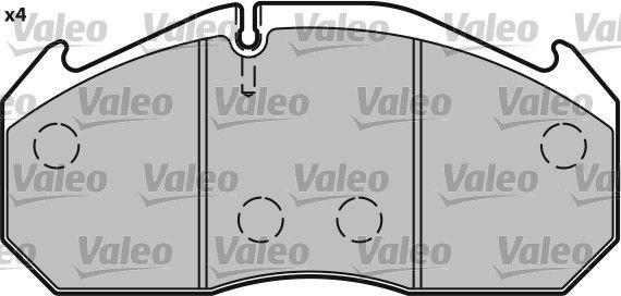 VALEO Brake pad kit 541649