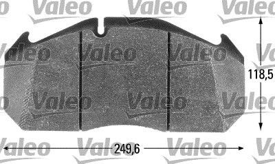 VALEO PREMIUMPACK 541650 Brake pad set Front Axle, incl. wear warning contact, with integrated wear warning contact, without lock screw set