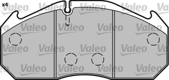 VALEO Brake pad kit 541650
