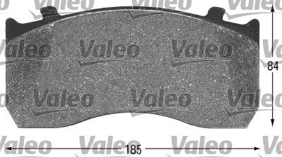 VALEO 541659 Disc pads Front Axle, excl. wear warning contact, without lock screw set